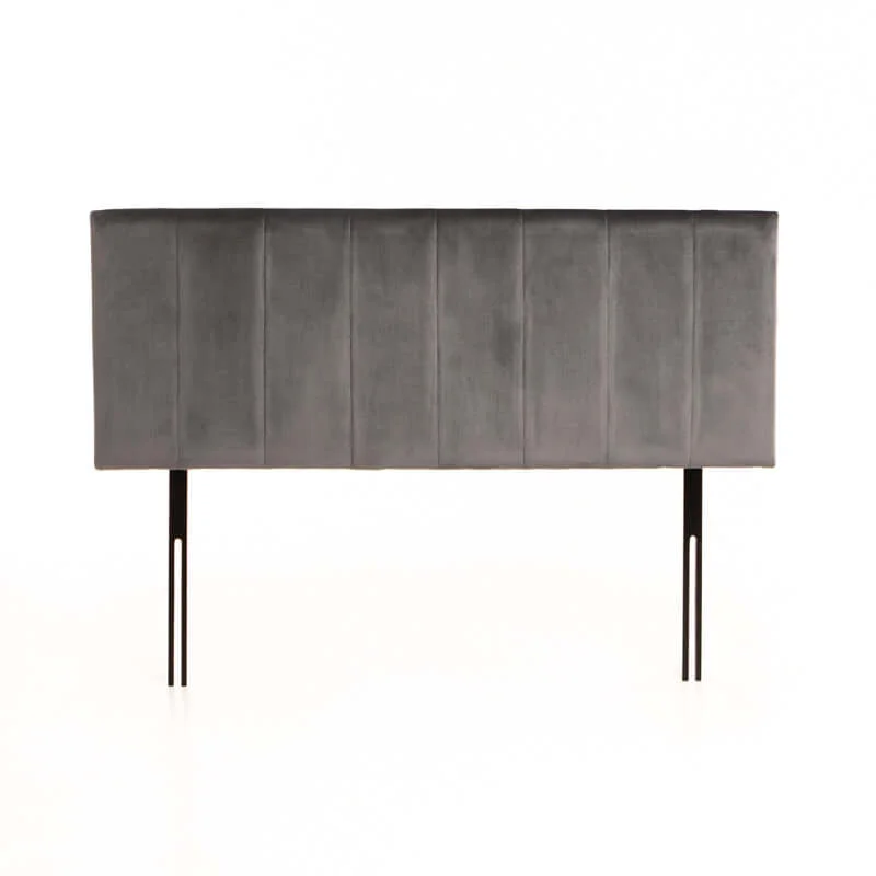 GIGI VELVET TOUCH HEADBOARD (QUEEN) - GREY