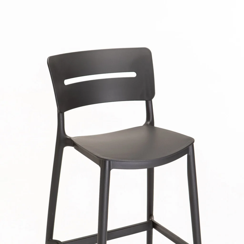 LEMNOS INDOOR/OUTDOOR BARSTOOL - BLACK