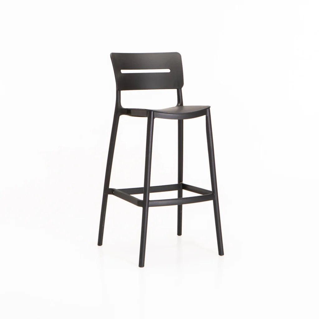LEMNOS INDOOR/OUTDOOR BARSTOOL - BLACK
