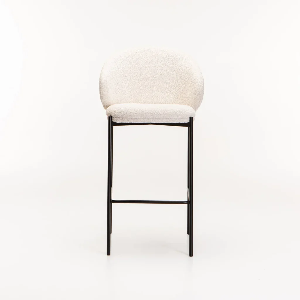 PHOEBE FABRIC BARSTOOL - CREAM