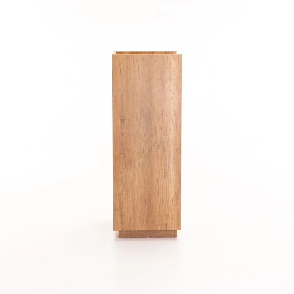 CENTO 5 DRAWER CHEST - WILD OAK/ BLACK