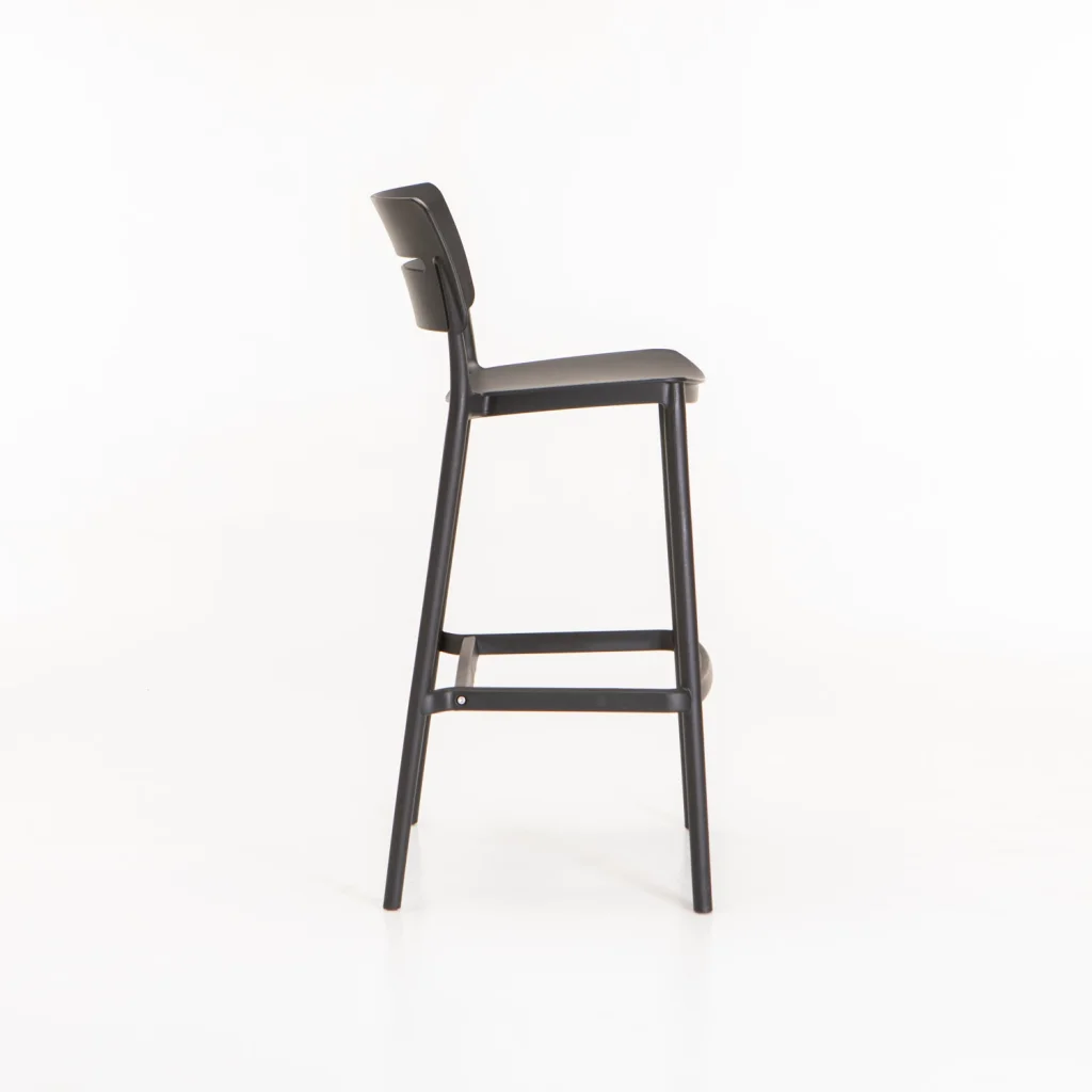 LEMNOS INDOOR/OUTDOOR BARSTOOL - BLACK