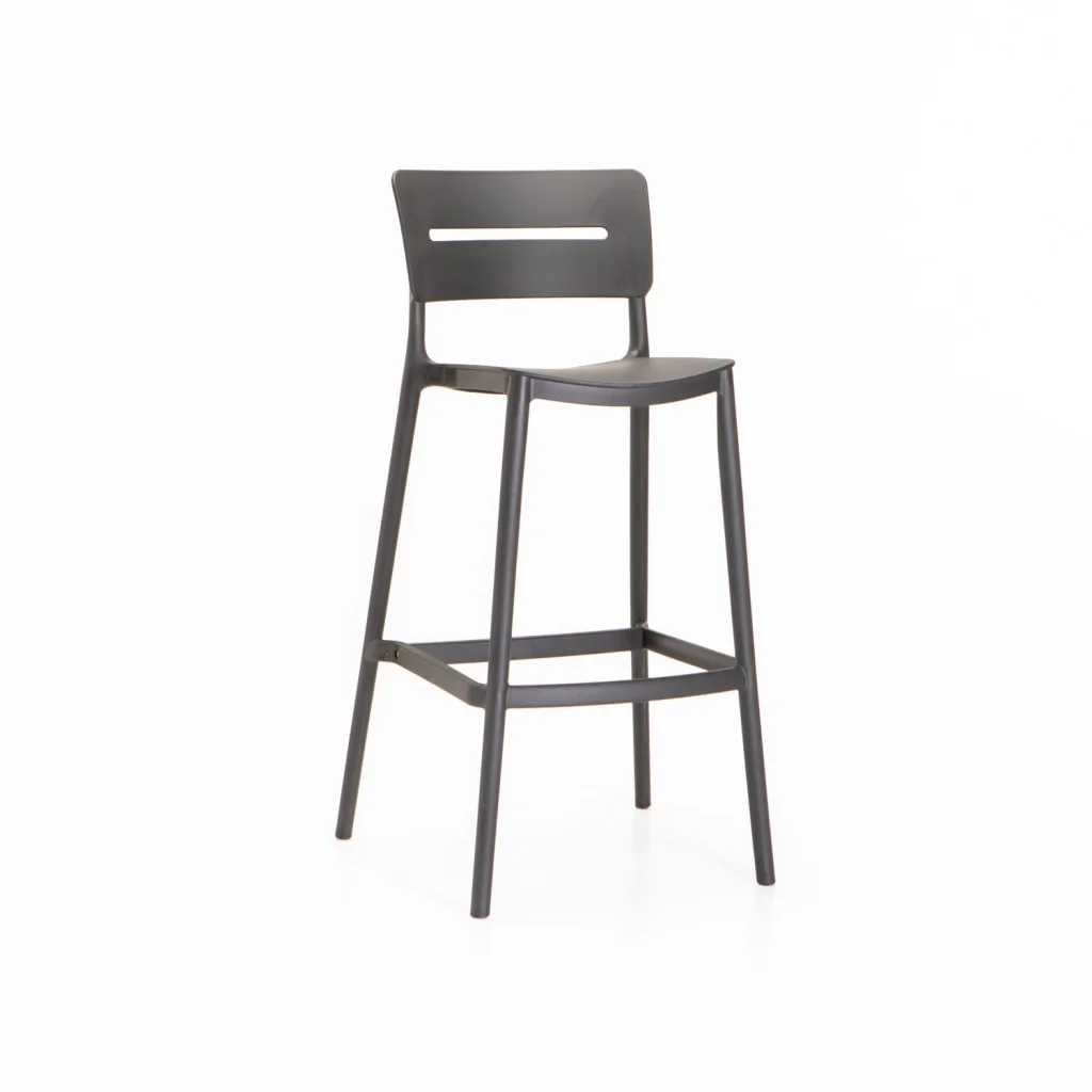 LEMNOS INDOOR/OUTDOOR BARSTOOL - DARK GREY