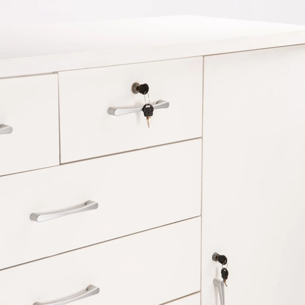 TITAN 7 DRAWER 1 DOOR CHEST - WHITE