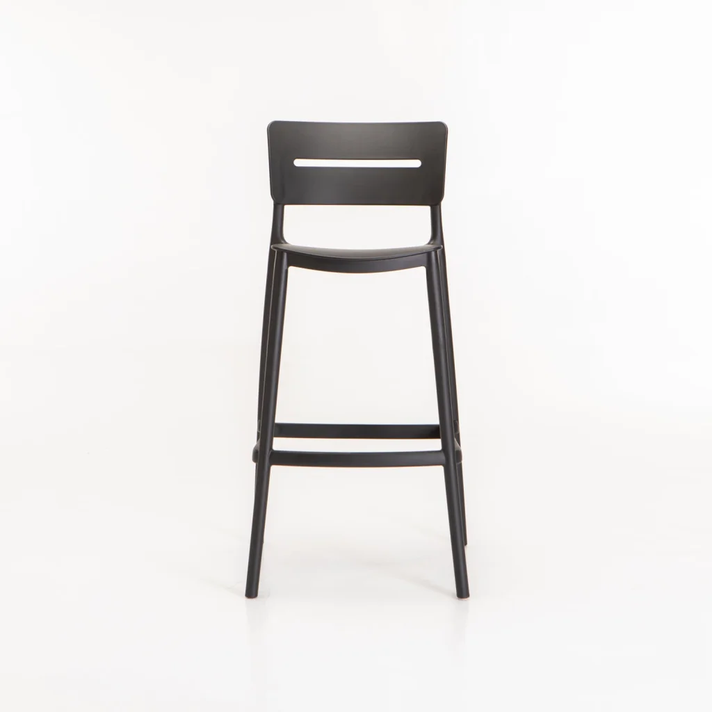 LEMNOS INDOOR/OUTDOOR BARSTOOL - BLACK