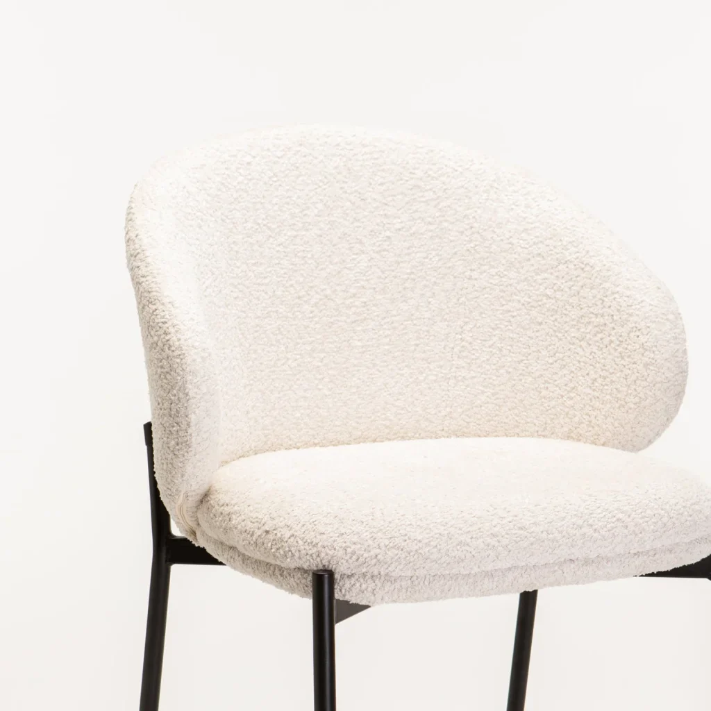 PHOEBE FABRIC BARSTOOL - CREAM