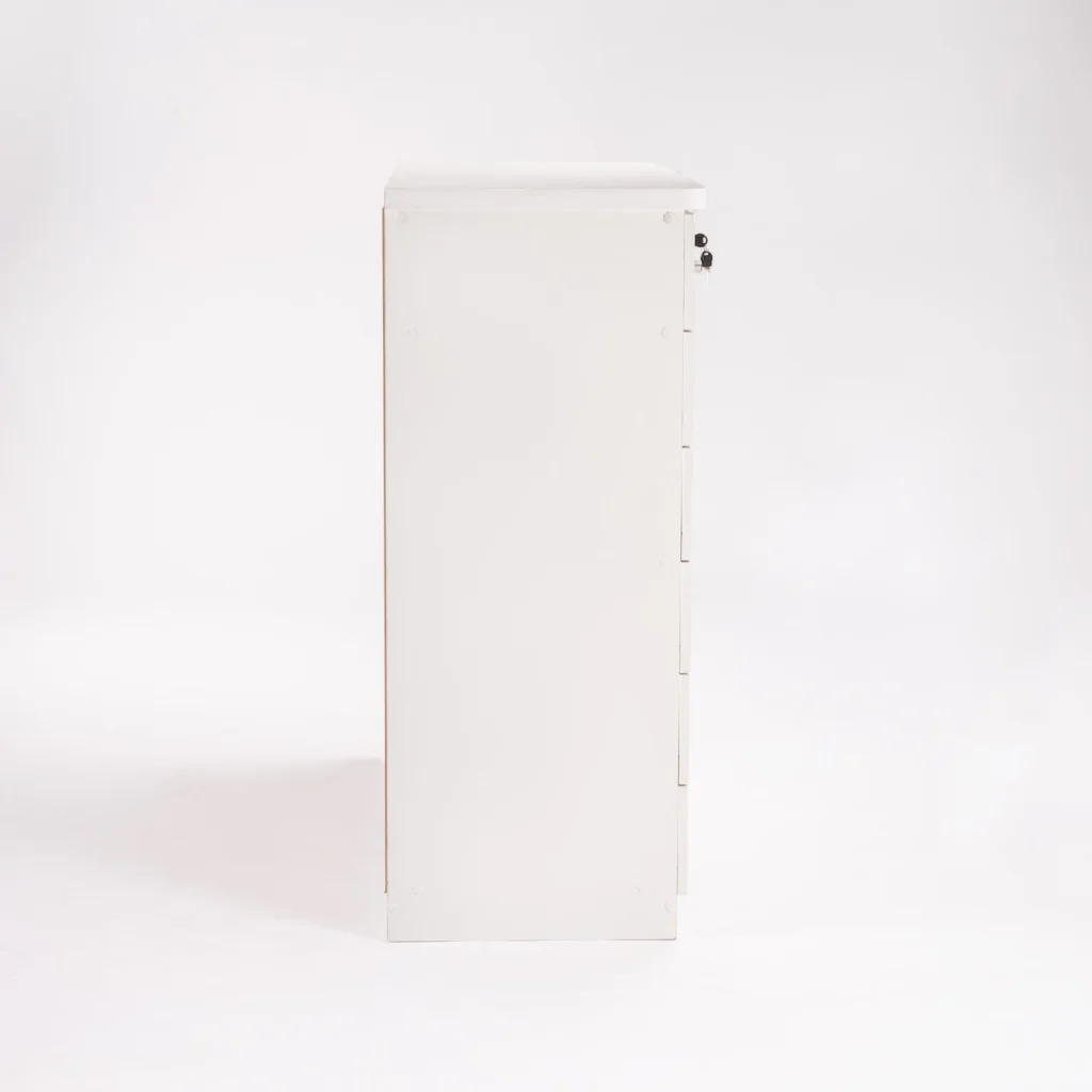 TITAN 7 DRAWER 1 DOOR CHEST - WHITE