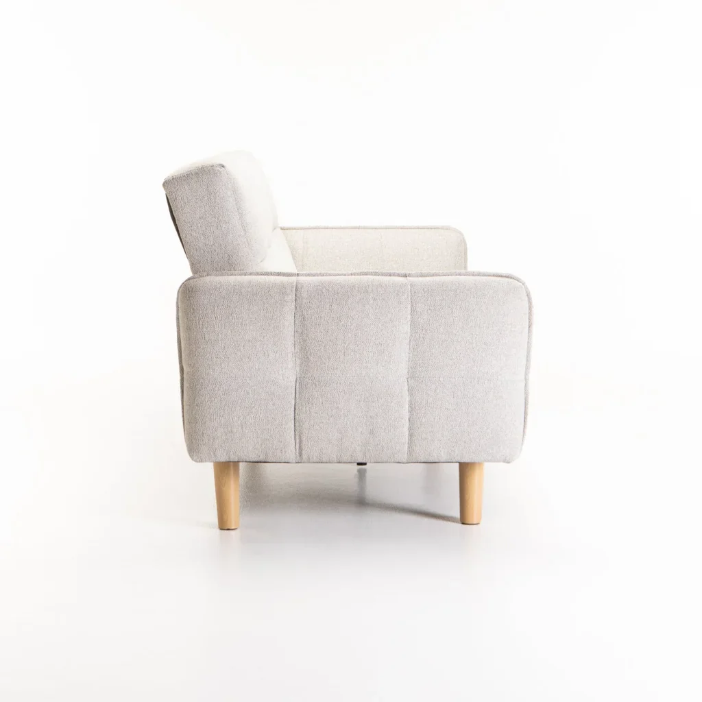 MAZ FABRIC SLEEPER COUCH 2 LEG OPTION - OATMEAL