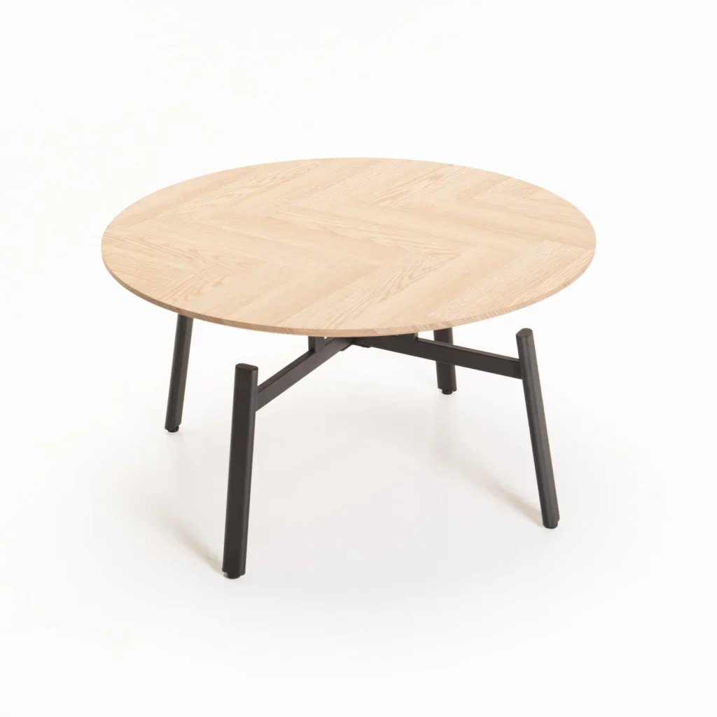 MIMI 80cm ROUND COFFEE TABLE - OAK