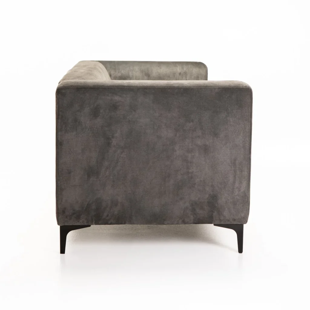 BRADLEY GENUINE SUEDE LEATHER 3 SEATER COUCH