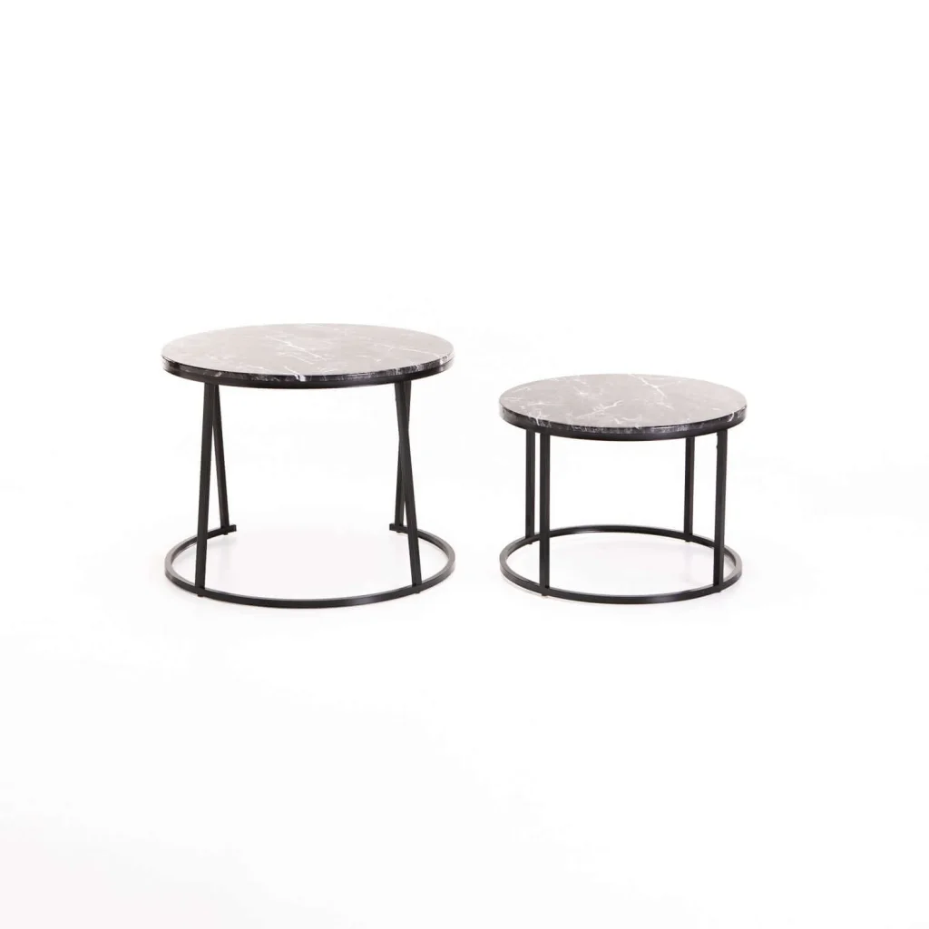 ARGO SET OF 2 TABLES - BLACK/BLACK