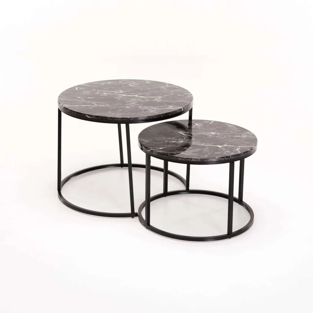 ARGO SET OF 2 TABLES - BLACK/BLACK