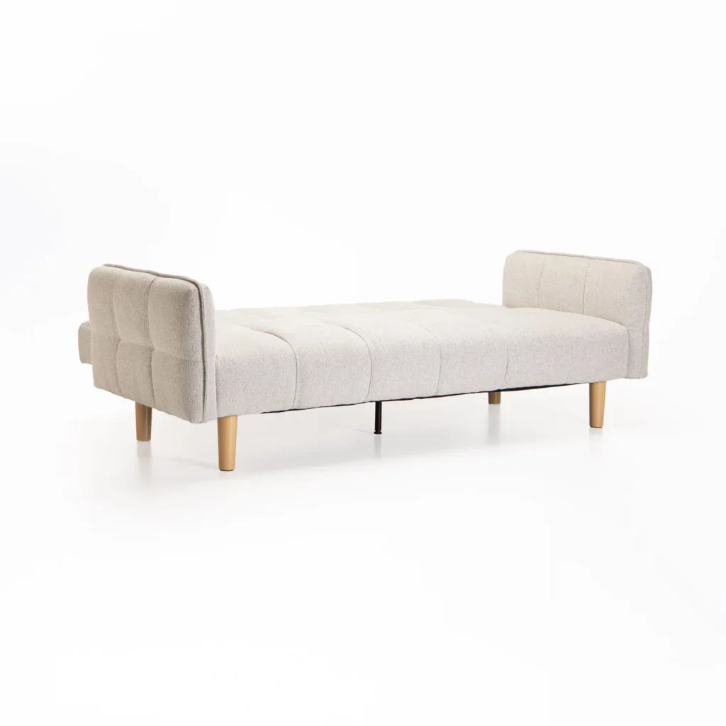 MAZ FABRIC SLEEPER COUCH 2 LEG OPTION - OATMEAL
