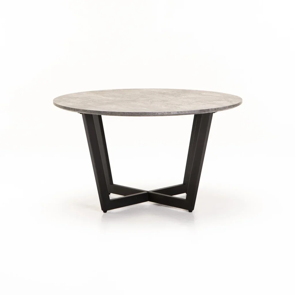 ROSE 80cm ROUND COFFEE TABLE - GREY CONCRETE