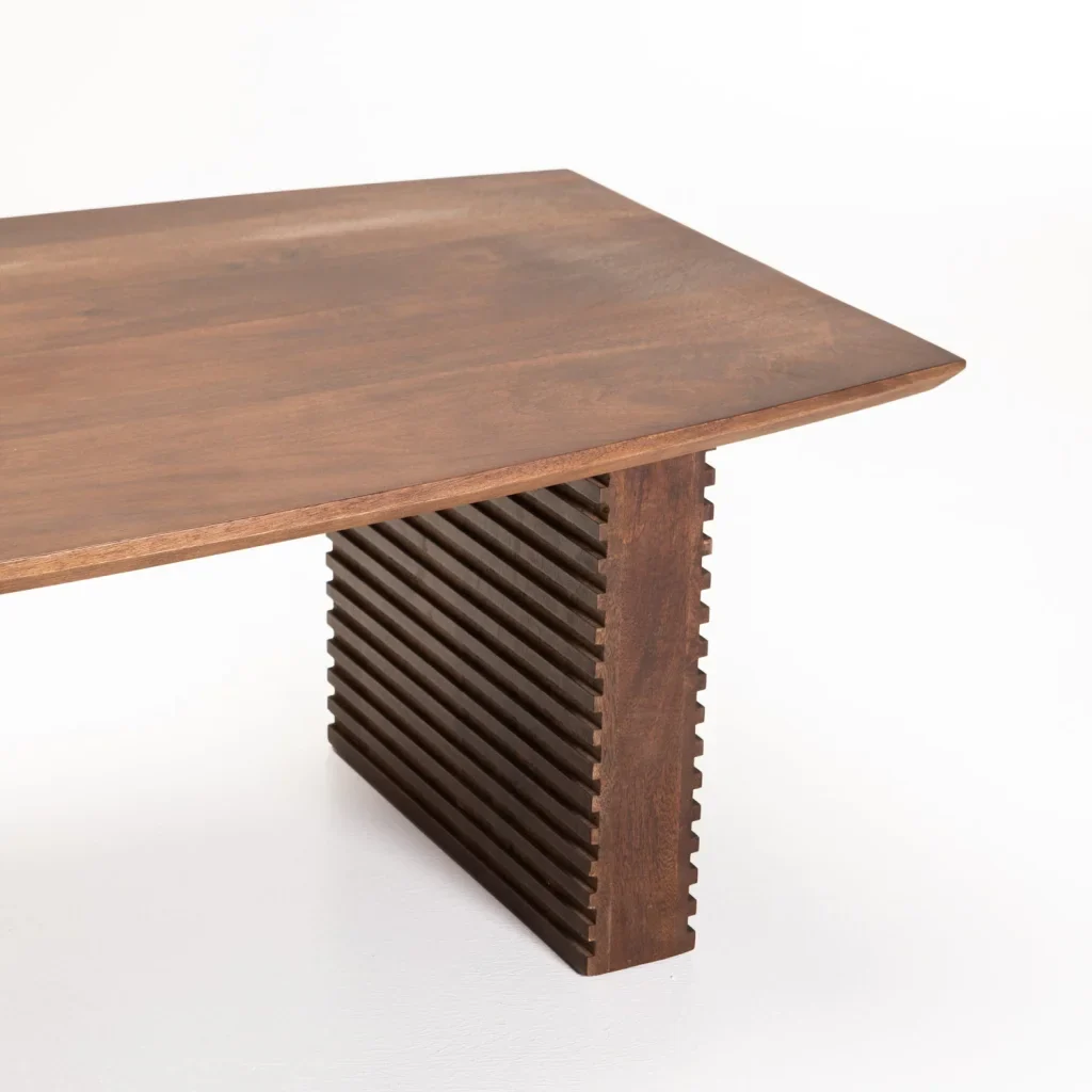 AGRA 120x60cm SOLID WOOD COFFEE TABLE-LIGHT BROWN