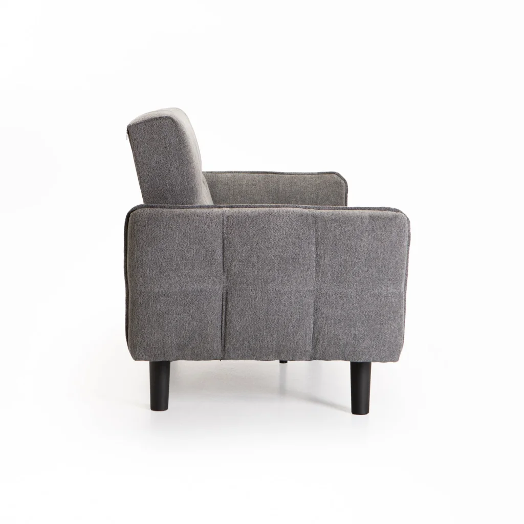 MAZ FABRIC SLEEPER COUCH 2 LEG OPTION - GREY