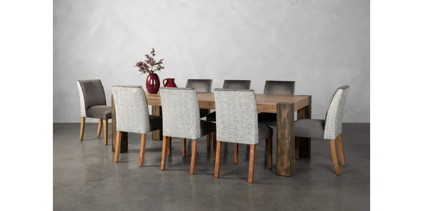 Dunbar Dining Table + 8 Delta Dining Chairs