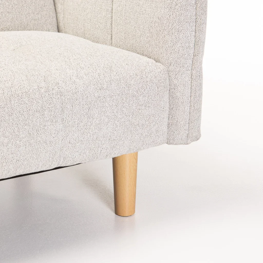 MAZ FABRIC SLEEPER COUCH 2 LEG OPTION - OATMEAL
