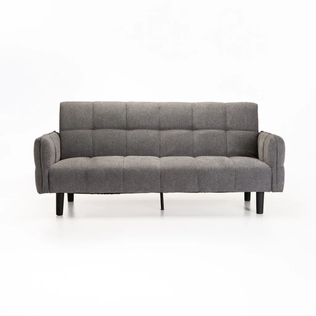 MAZ FABRIC SLEEPER COUCH 2 LEG OPTION - GREY