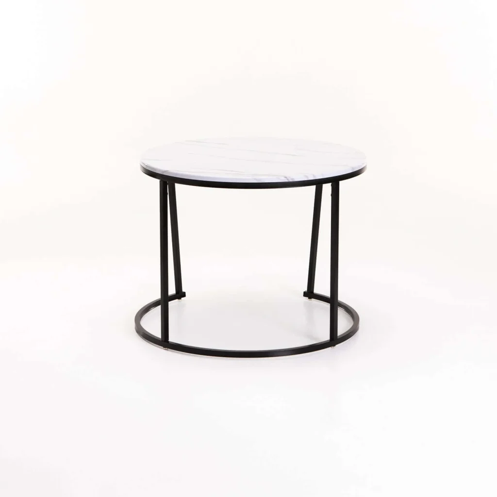 ARGO SET OF 2 TABLES - BLACK/WHITE