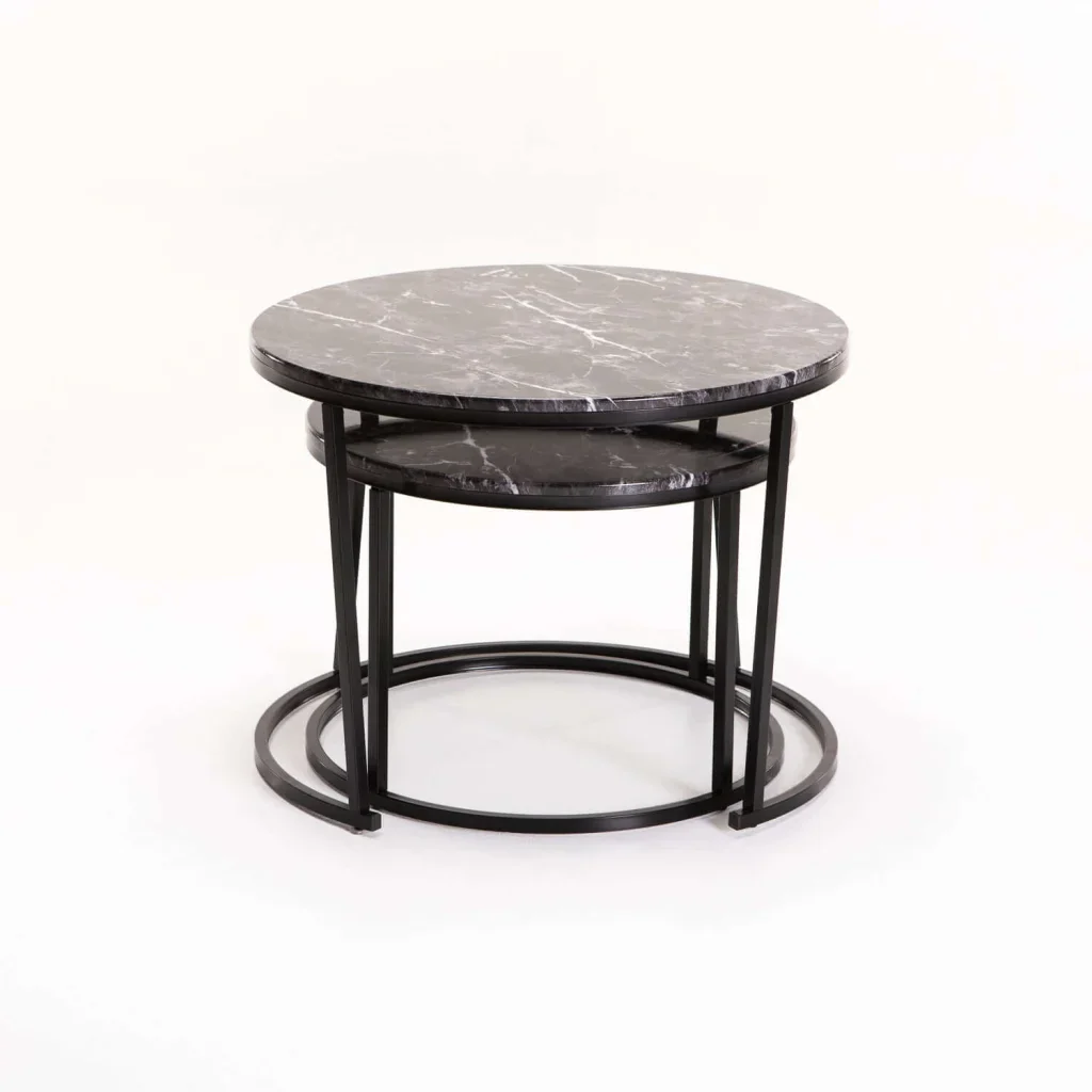 ARGO SET OF 2 TABLES - BLACK/BLACK