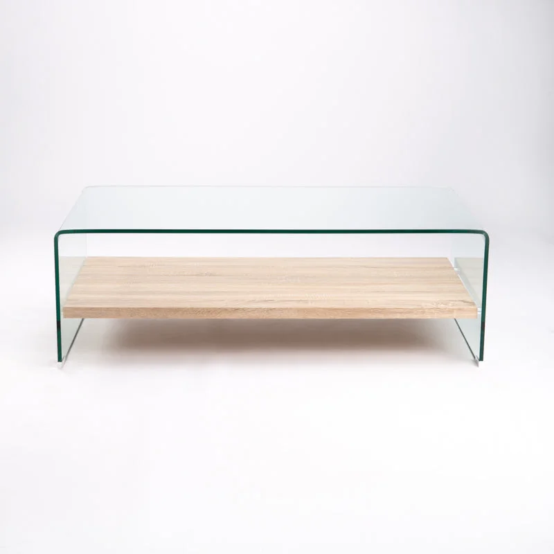 IVY 120x60cm 12MM TEMPERED GLASS COFFEE TABLE