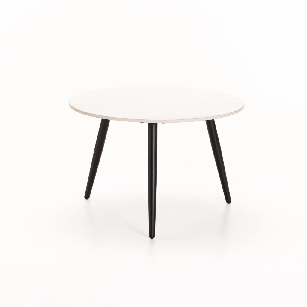 FIA SET OF 2 STONE TOP COFFEE TABLE - WHITE