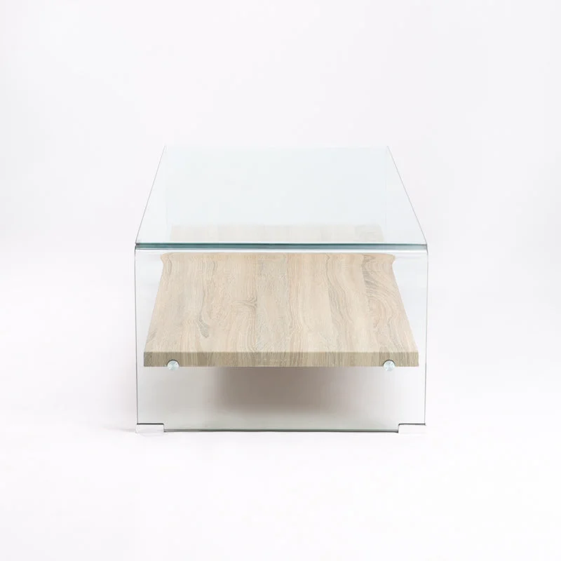IVY 120x60cm 12MM TEMPERED GLASS COFFEE TABLE