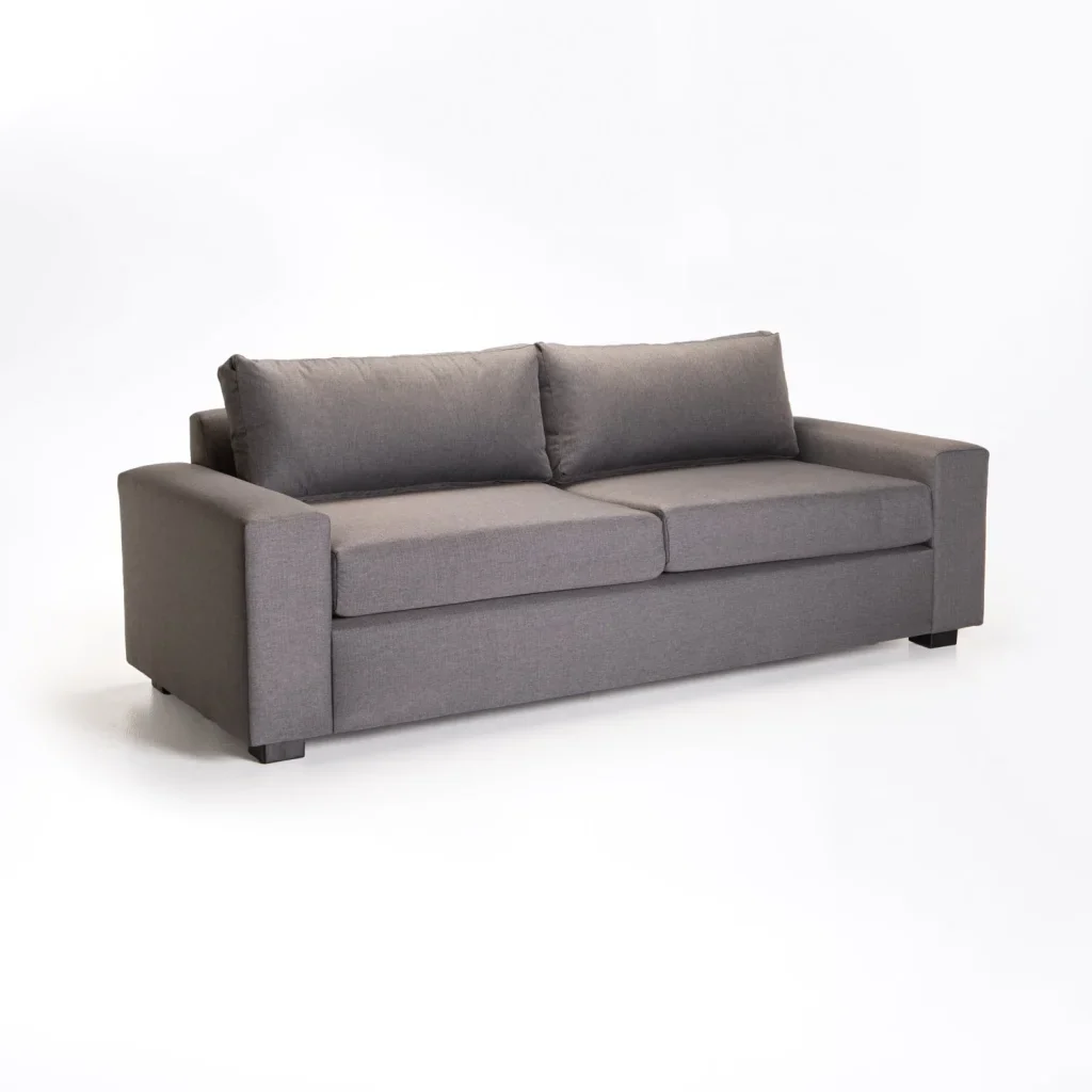 MAXIMO FABRIC 3 SEATER COUCH - DARK GREY