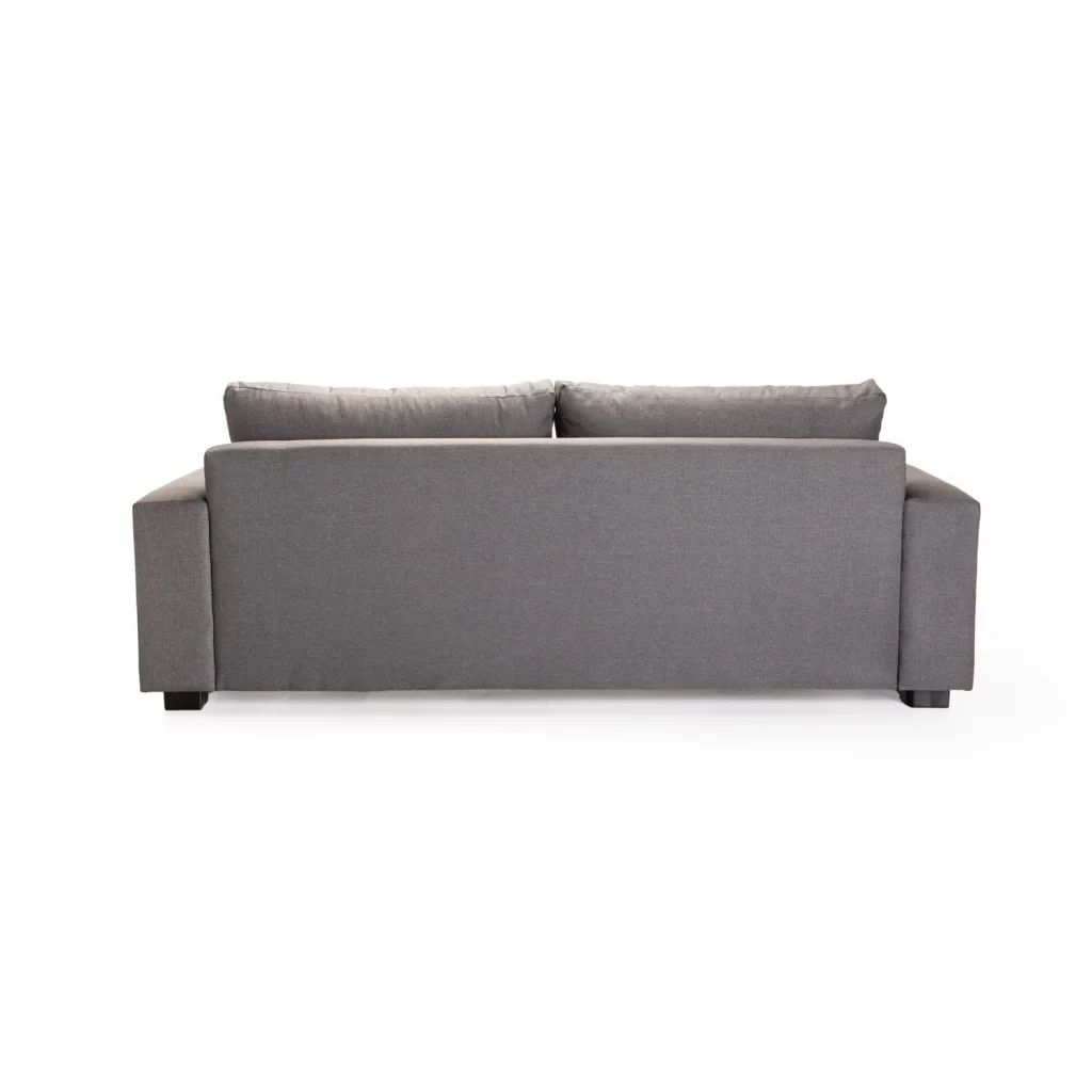 MAXIMO FABRIC 3 SEATER COUCH - DARK GREY