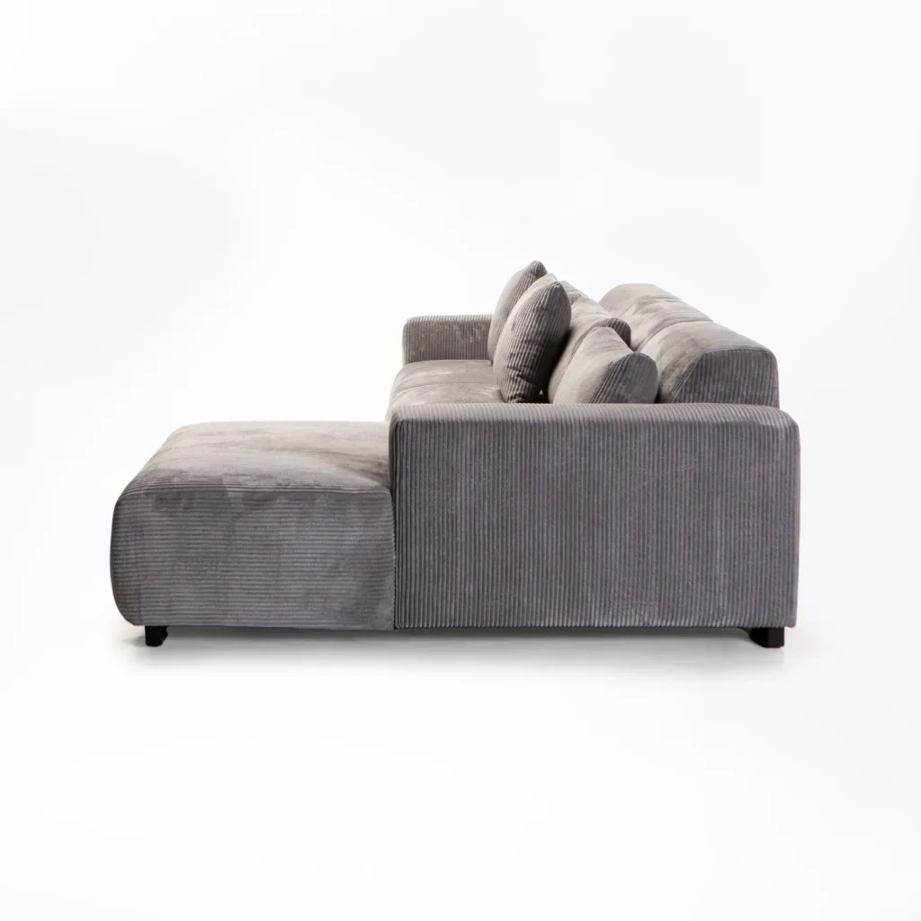 CATERINA FABRIC CORNER CHAISE - GREY