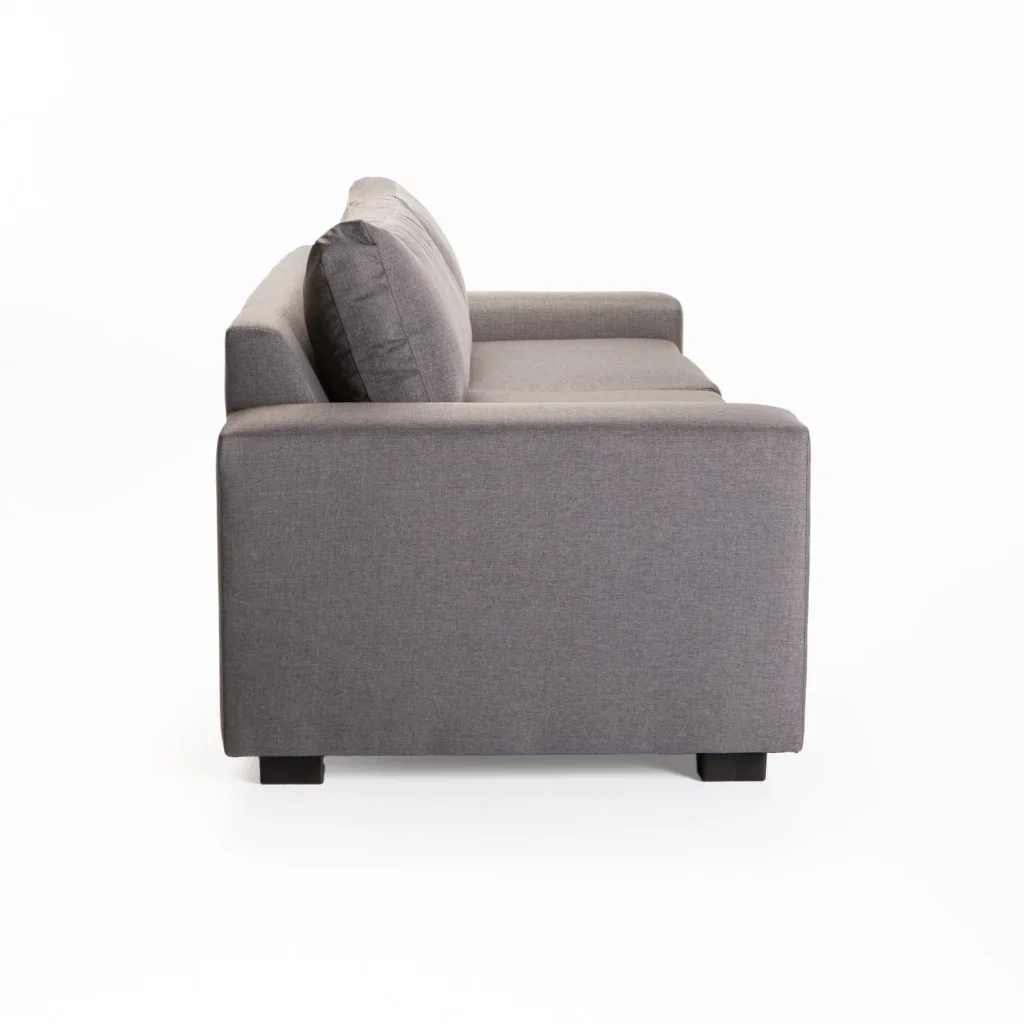 MAXIMO FABRIC 3 SEATER COUCH - DARK GREY
