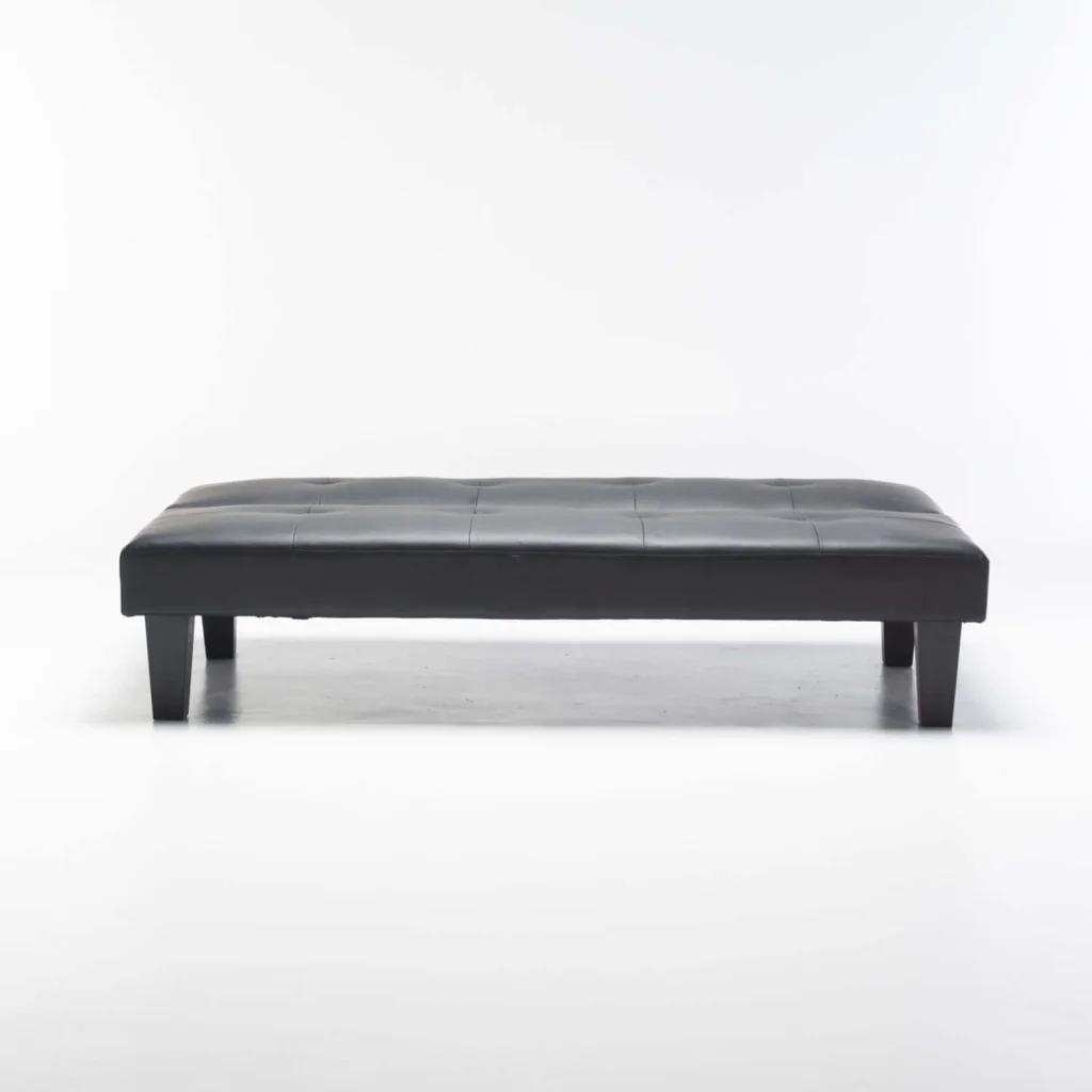 ALLAN LEATHER TOUCH SLEEPER COUCH