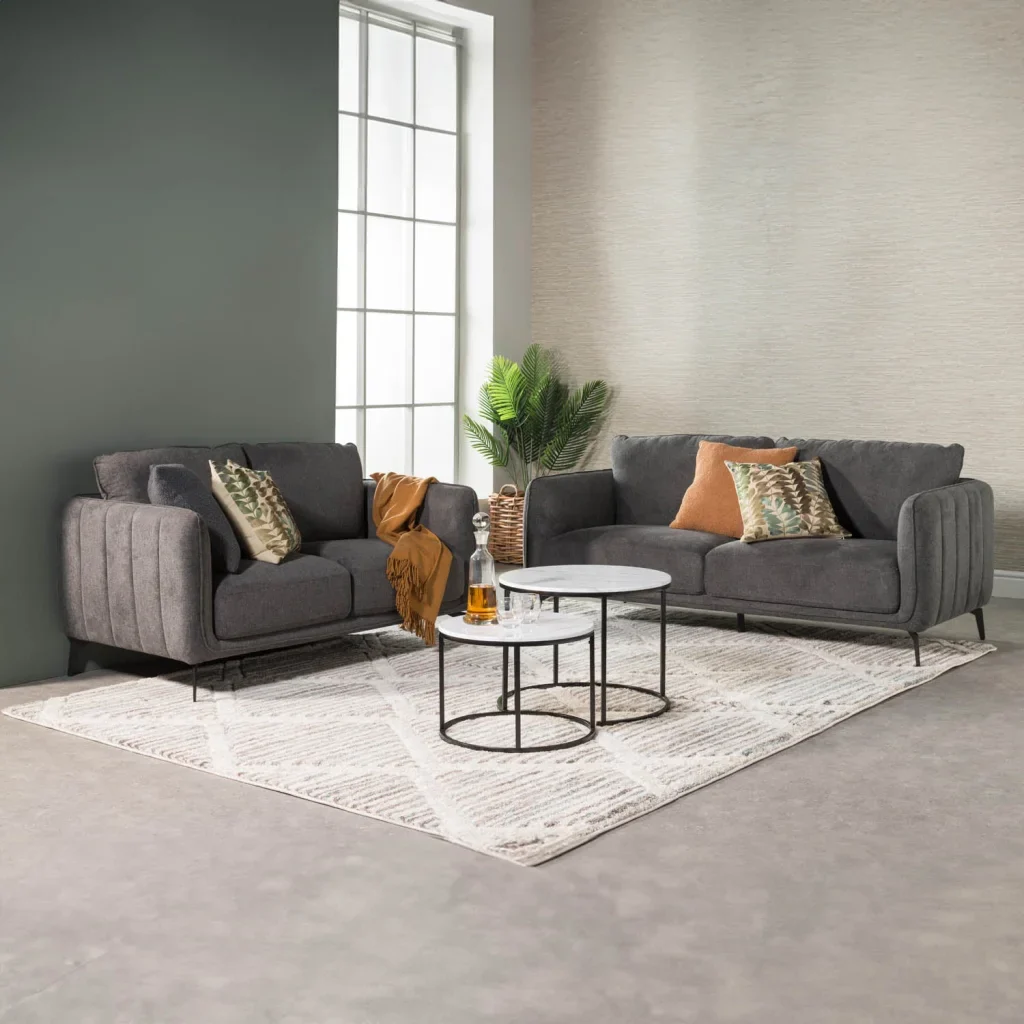LINA FABRIC 3 SEATER COUCH