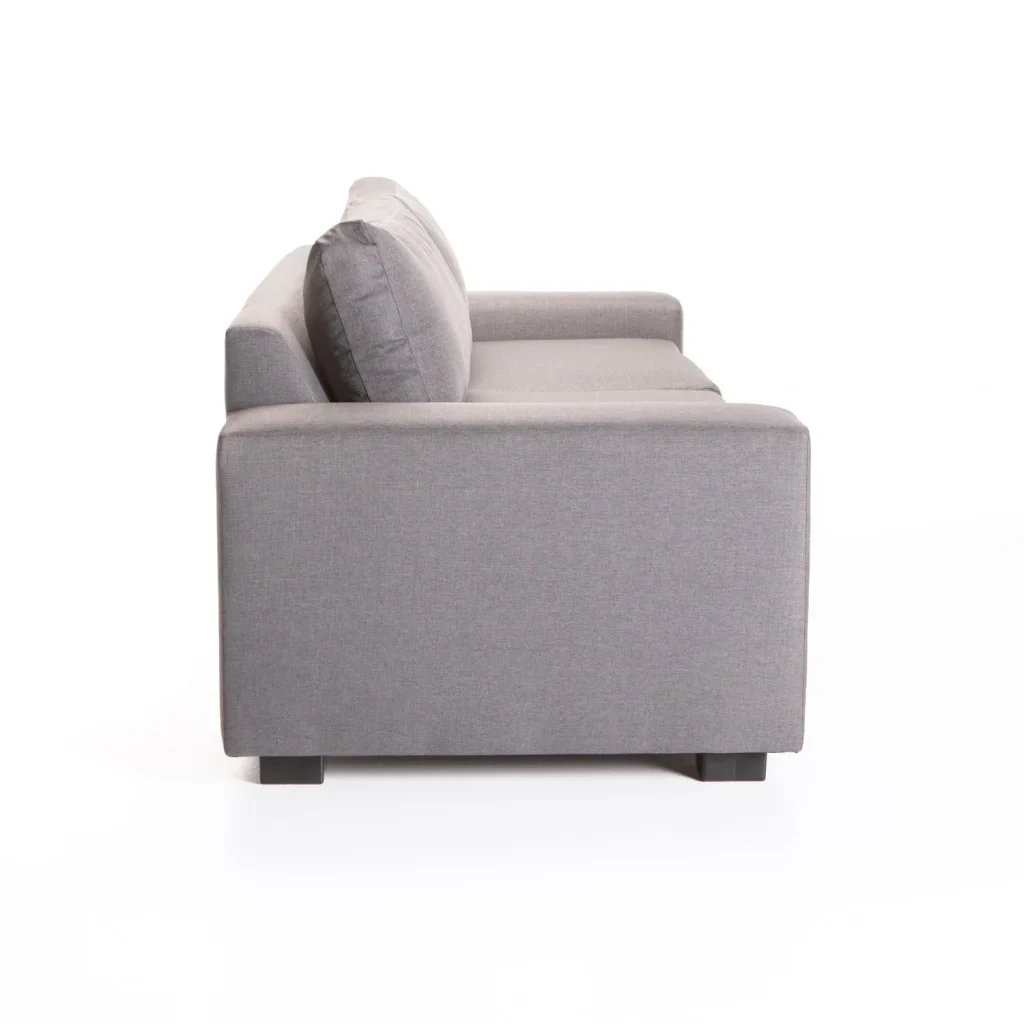 MAXIMO FABRIC 3 SEATER COUCH - LIGHT GREY