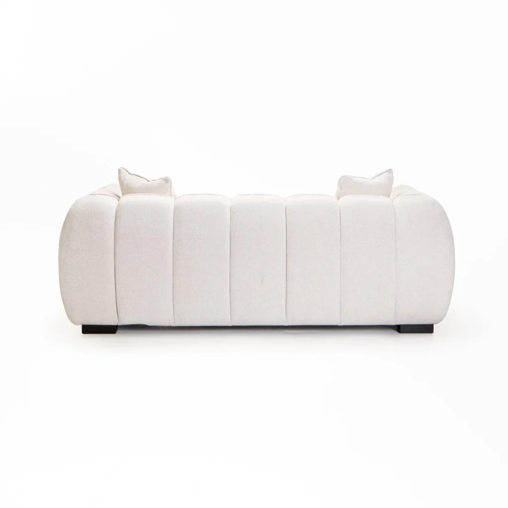 CHLOE FABRIC 2 SEATER COUCH - OATMEAL