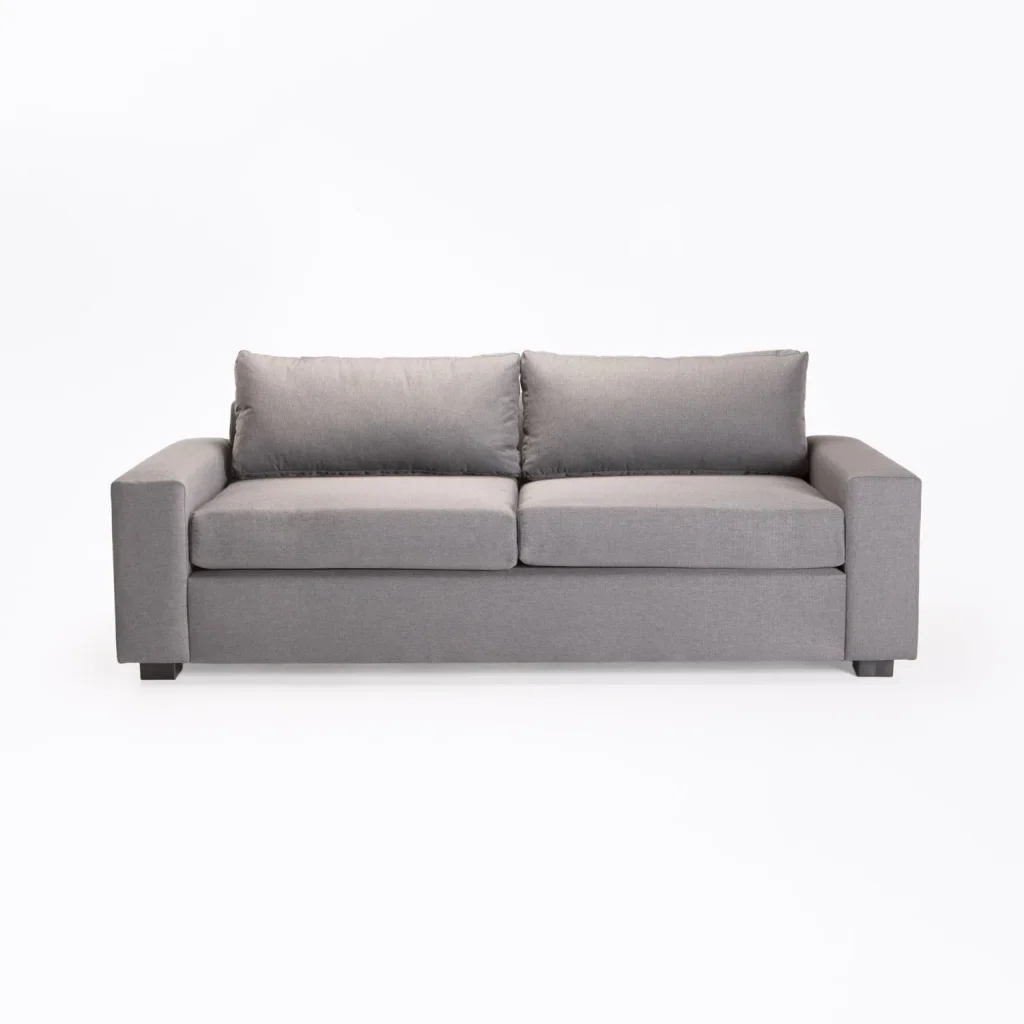 MAXIMO FABRIC 3 SEATER COUCH - LIGHT GREY