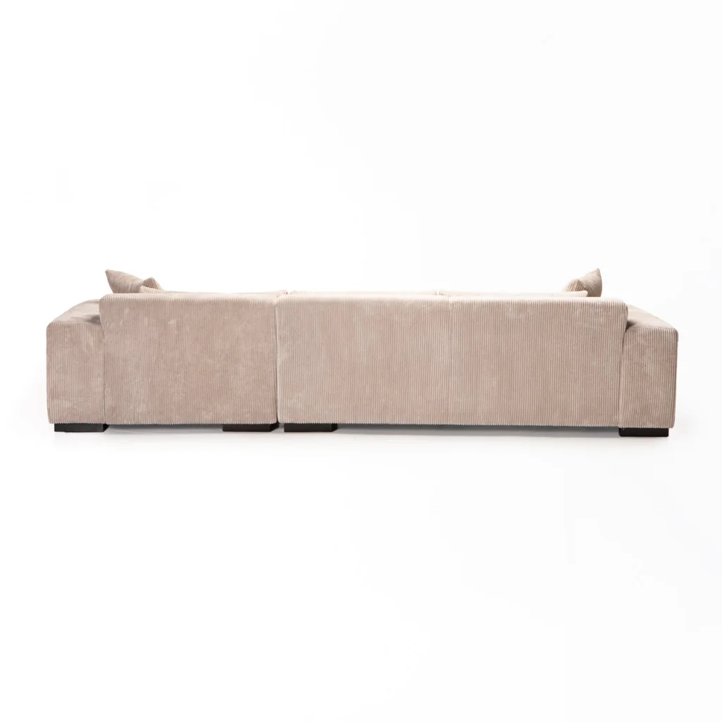CATERINA FABRIC CORNER CHAISE - PLATINUM