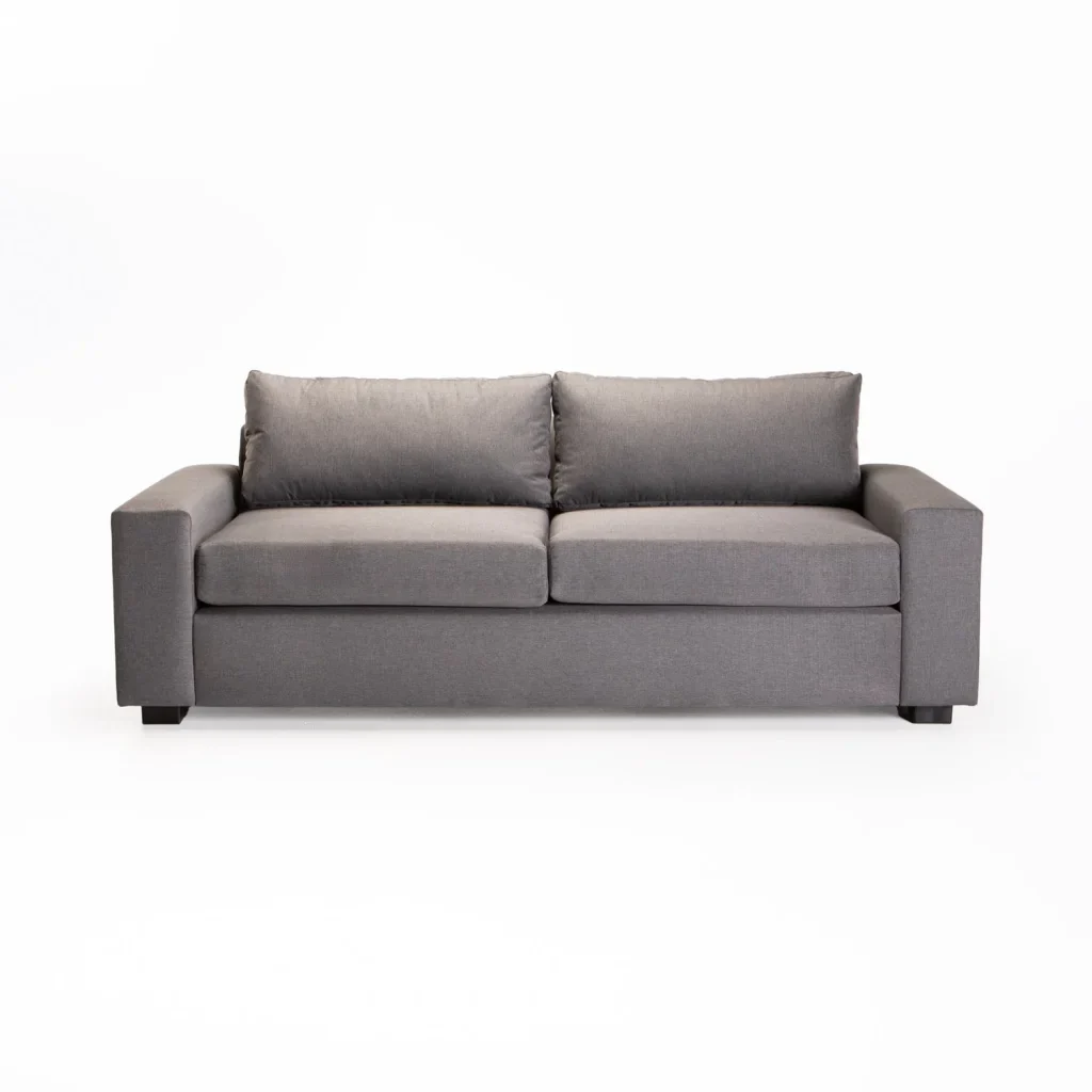 MAXIMO FABRIC 3 SEATER COUCH - DARK GREY