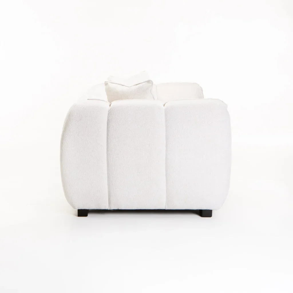 CHLOE FABRIC 2 SEATER COUCH - OATMEAL