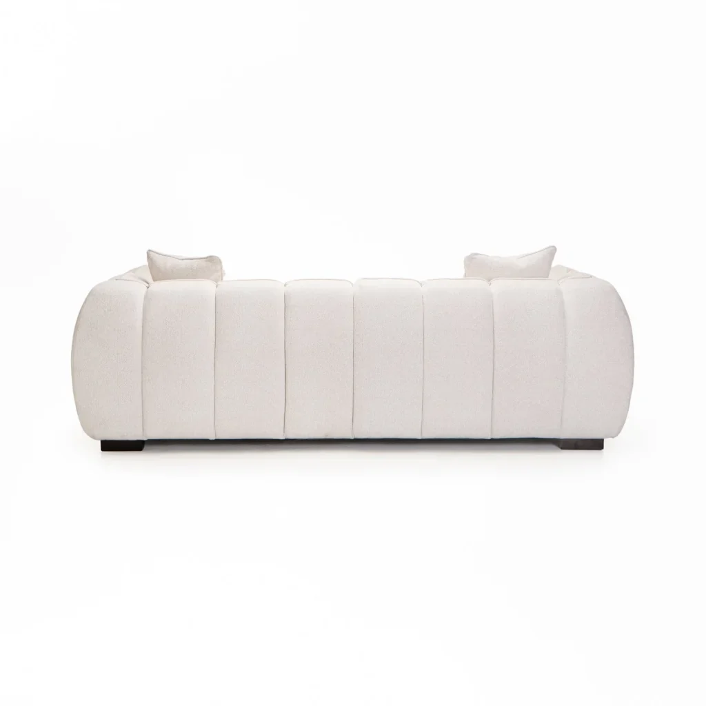 CHLOE FABRIC 3 SEATER COUCH - OATMEAL