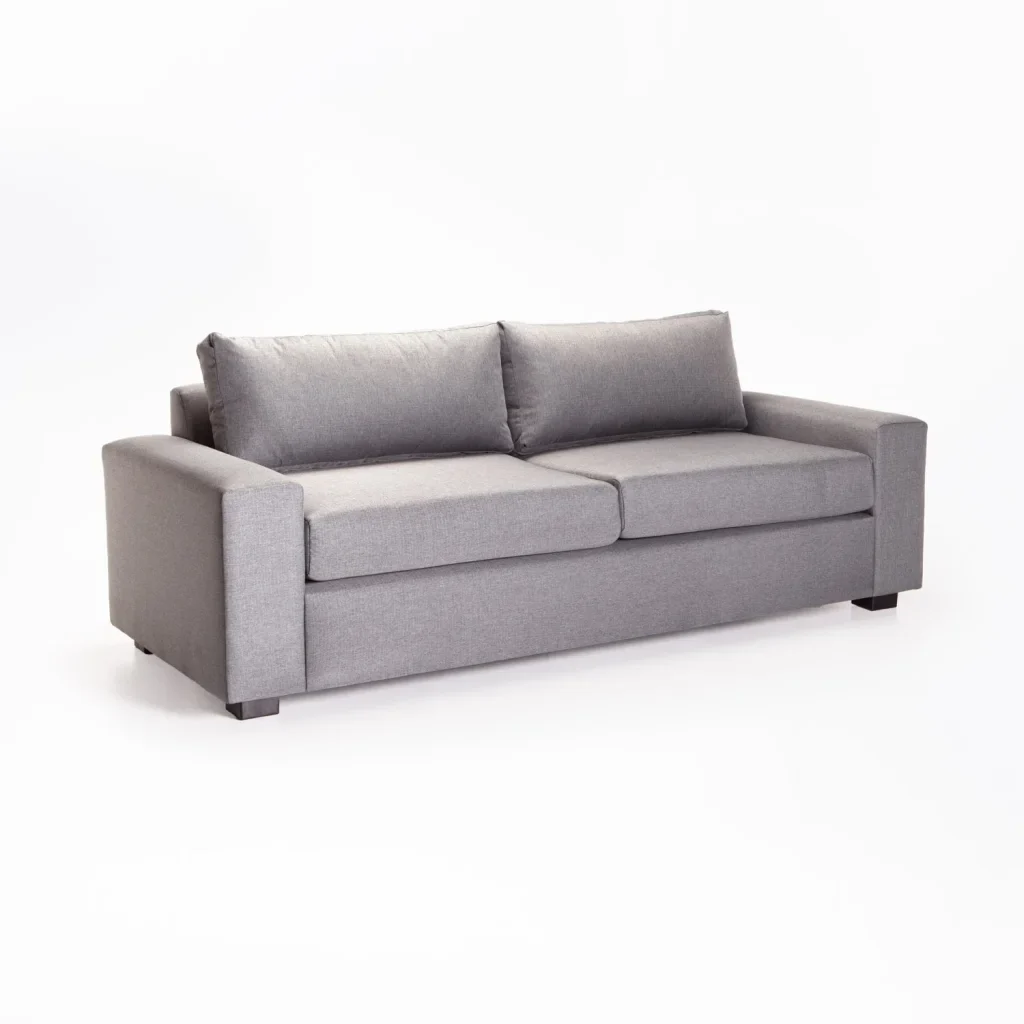 MAXIMO FABRIC 3 SEATER COUCH - LIGHT GREY