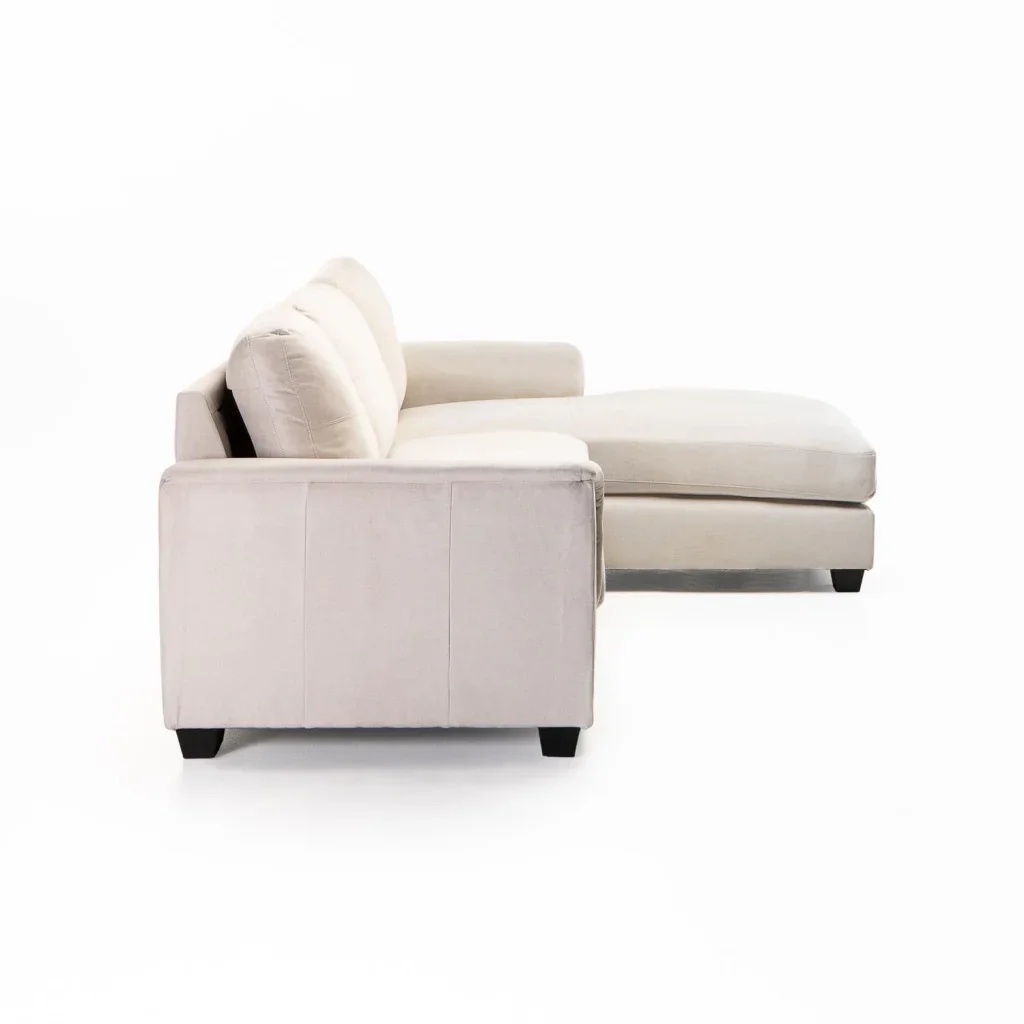 GIA FABRIC CORNER CHAISE - PLATINUM