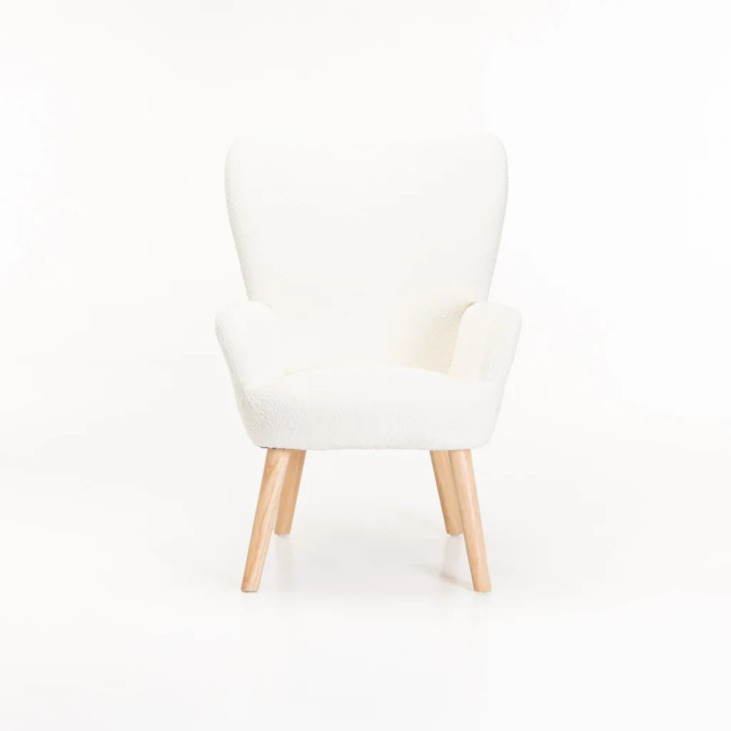 BRODY BOUCLÉ FABRIC CHAIR - CREAM