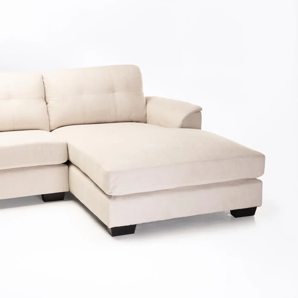 GIA FABRIC CORNER CHAISE - PLATINUM