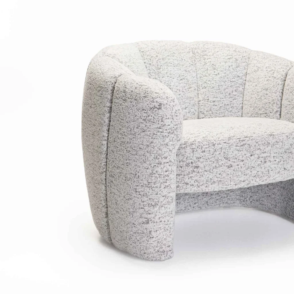 TULIP FABRIC CHAIR - GREY