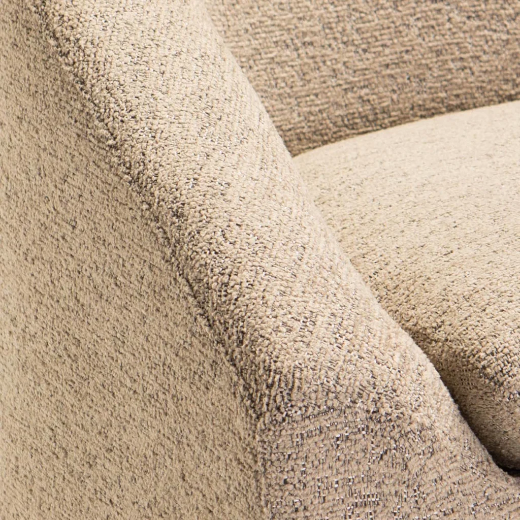 MILA SPECKLED FABRIC CHAIR - LATTE