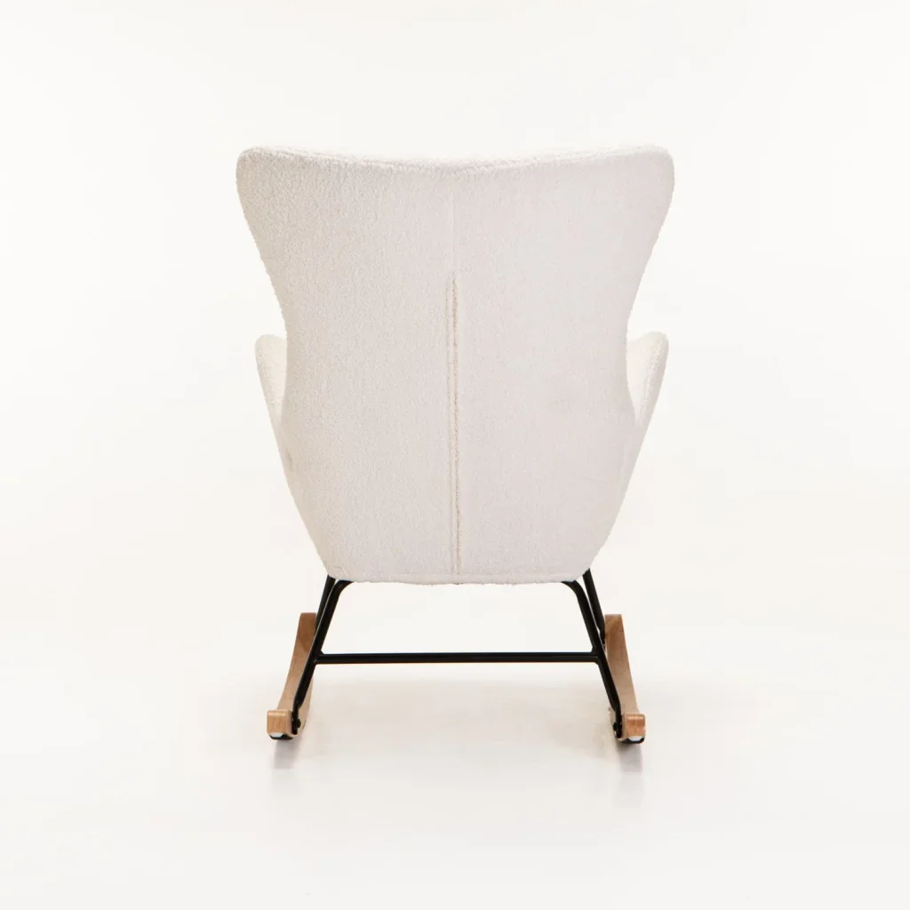 LULU FLEECE ROCKING CHAIR - CREAM