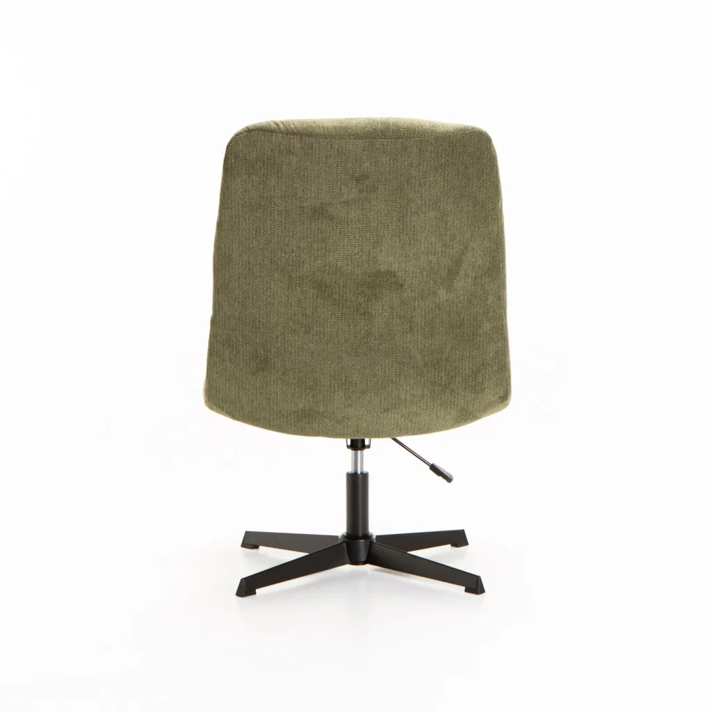 MACEY FABRIC CHAIR WITH SWIVEL - GREEN