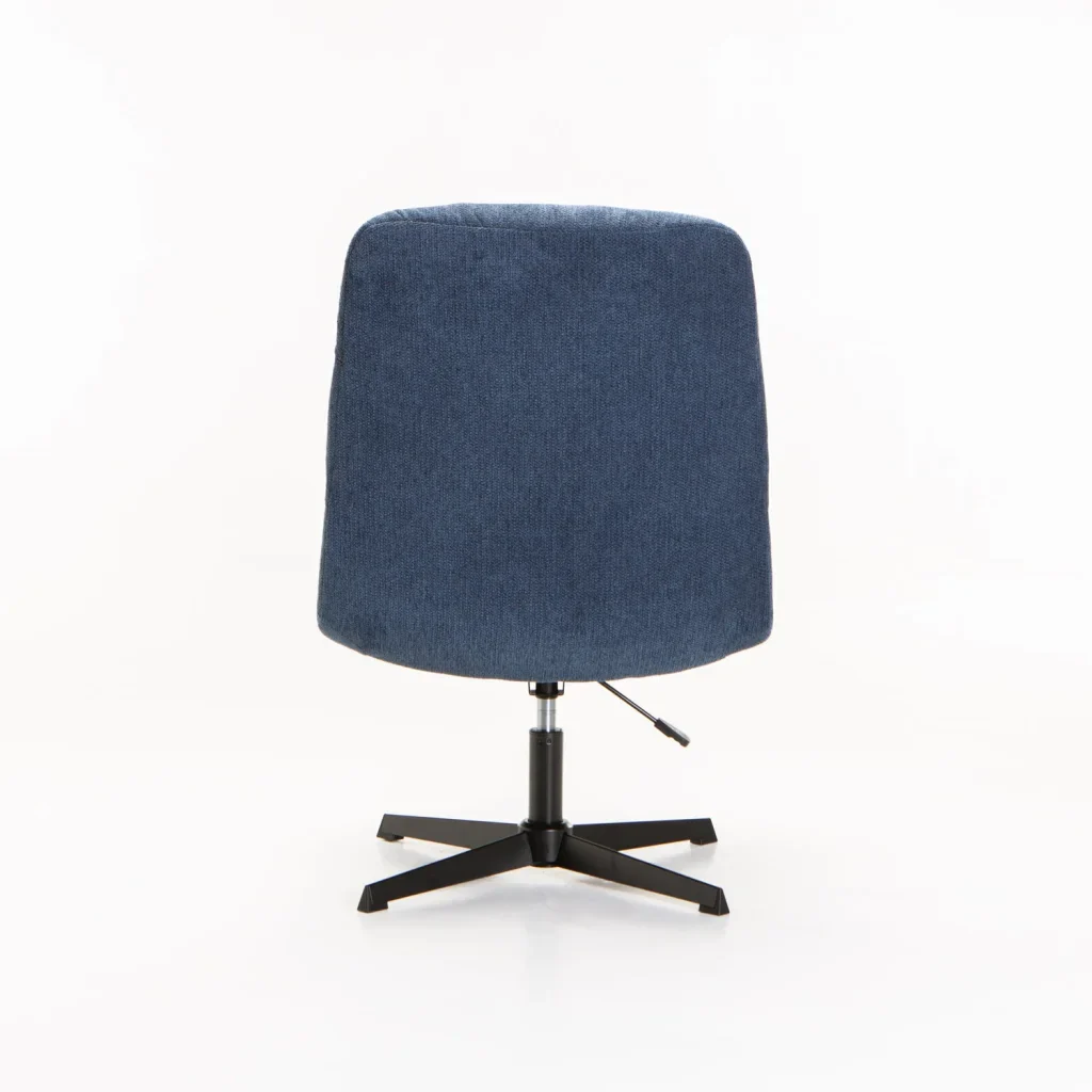 MACEY FABRIC CHAIR WITH SWIVEL - BLUE